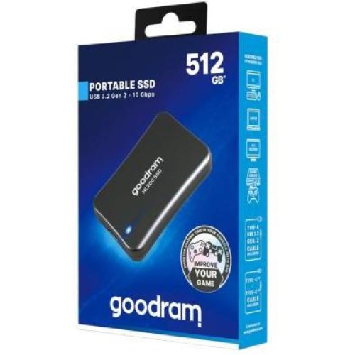 Накопичувач зовнішній SSD 512GB GOODRAM SSDPR-HL200-512