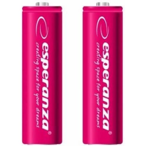 Акумулятор ESPERANZA Ni-MH AA 2000 mAh, 2шт, червоний EZA103R (AA x 2)