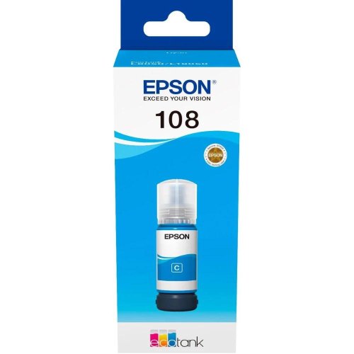 Чорнило EPSON синє 70 мл для L8050, L18050 108 EcoTank Cyan ink bottle