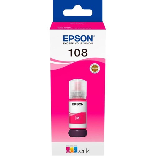 Чорнило EPSON малинове 70 мл для L8050, L18050 108 EcoTank Magenta ink bottle