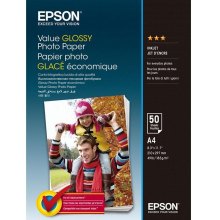 Папір глянцевий EPSON А4 50 аркушів A4 ValueGlossyPhPaper 50sheets