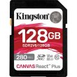 microSDXC 128GB Kingston Canvas React Plus UH S-II U3 V60 SDR2V6/128GB