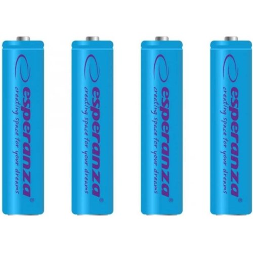 Акумулятор ESPERANZA Ni-MH AAA 1000 mAh, 4шт, голубий EZA102B (AAA x 4)