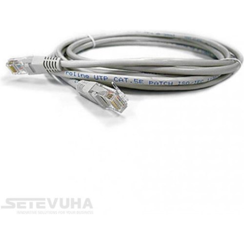 Патч-корд KINGDA KD-PAUT3500GY RJ45, UTP 5e, 5.0m,24AWG, CU, сірий