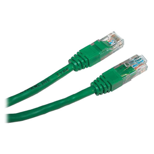 Патч-корд Molex RJ45, UTP 5e, 1.0m, LSZH, зелений PCD-01001-0J