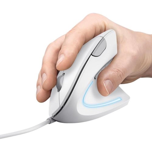 Мишка дротова Trust Verto Ergonomic Mouse, білий