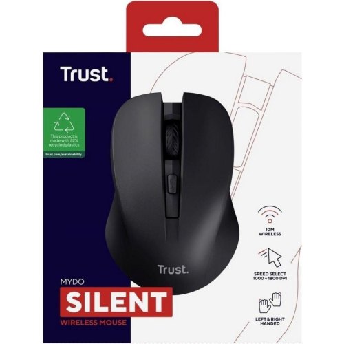 Мишка дротова Trust Mydo Silent Optical Mouse, чорний