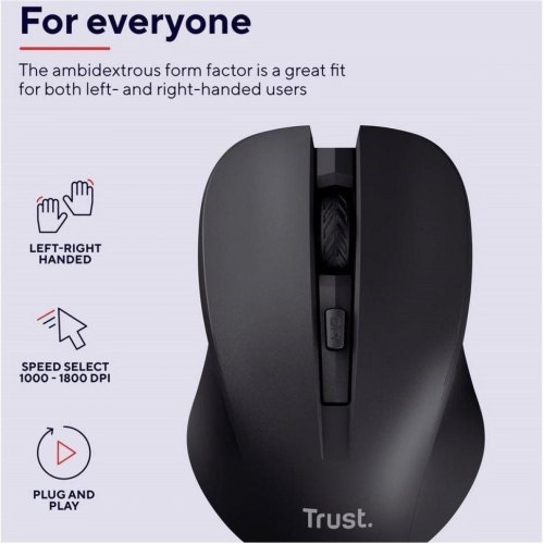 Мишка дротова Trust Mydo Silent Optical Mouse, чорний