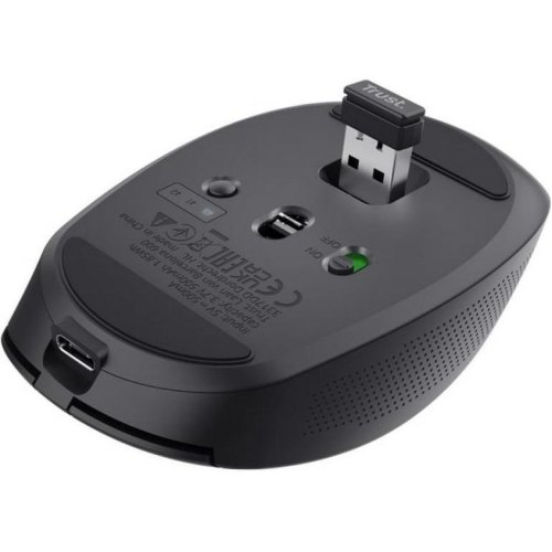 Мишка бездротова Trust Ozaa Compact Multi-Device Wireless Mouse, чорний