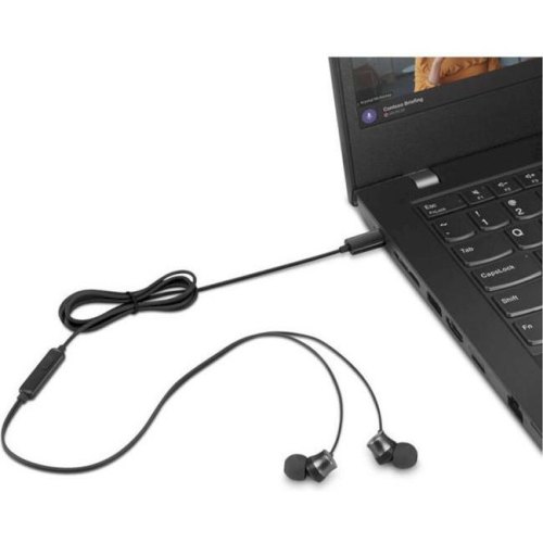 Гарнітура дротова Lenovo USB-C Wired In-Ear Headphone