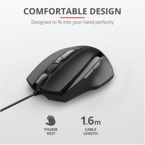 Мишка дротова Trust Voca Comfortable Mouse