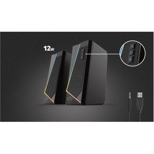 Акустична система TRUST GXT 609 Zoxa RGB Illuminated Speaker Set