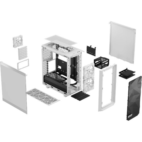 Корпус без БЖ, FRACTAL DESIGN Meshify 2 Compact Lite Білий