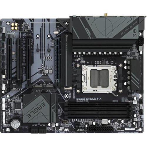 Материнська плата GIGABYTE B650 EAGLE sAM5 B650 4xDDR5 3xM.2 DP/HDMI ATX