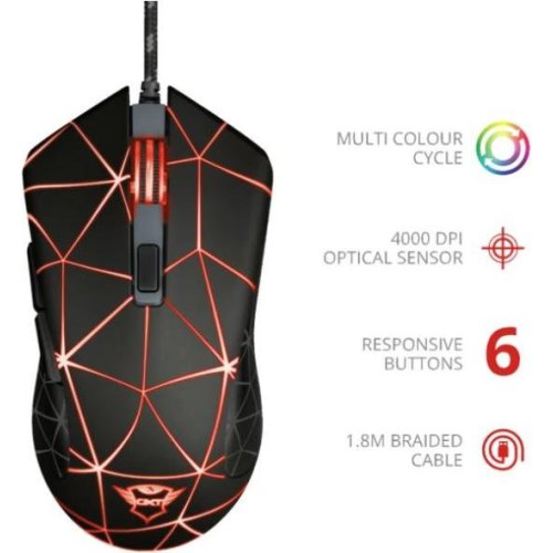 Мишка дротова Trust GXT 133 Locx Gaming Mouse