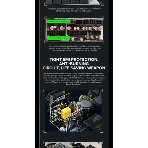 Блок живлення 1050W, GAMEMAX GX-1050 PRO WT