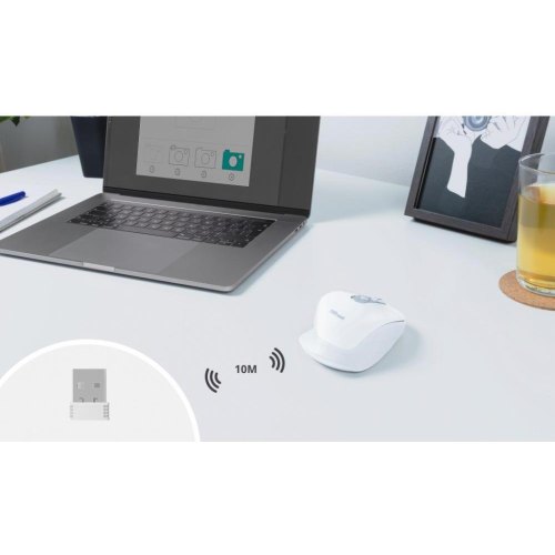 Мишка бездротова Trust Ozaa Rechargeable Wireless Mouse, білий