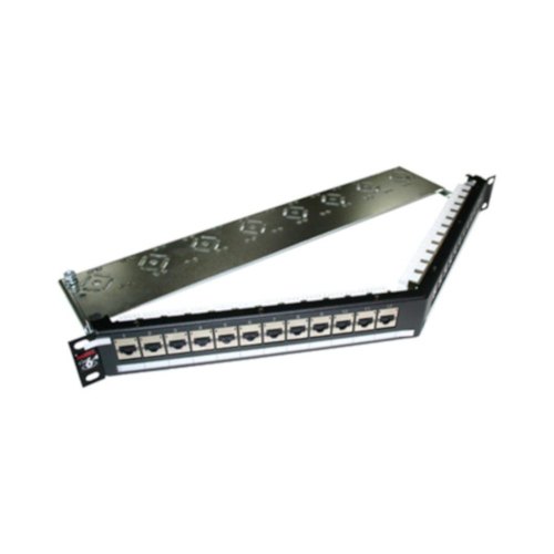 Патч-панель кутова Molex 19, 24xRJ45, DG+, STP, кат. 6A , 1U PID-00218