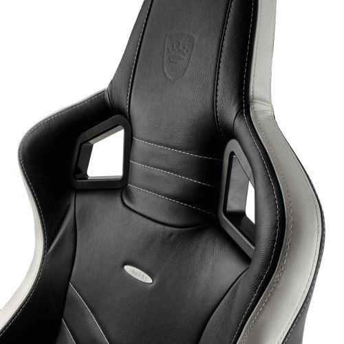 Крісло геймерське Noblechairs EPIC Real Leather Black/White/Red
