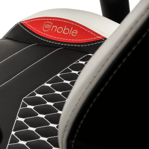 Крісло геймерське Noblechairs EPIC Real Leather Black/White/Red