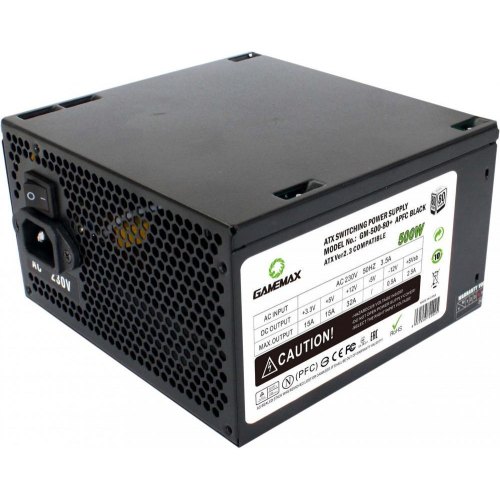 Блок живлення 500W GAMEMAX GM-500 Black