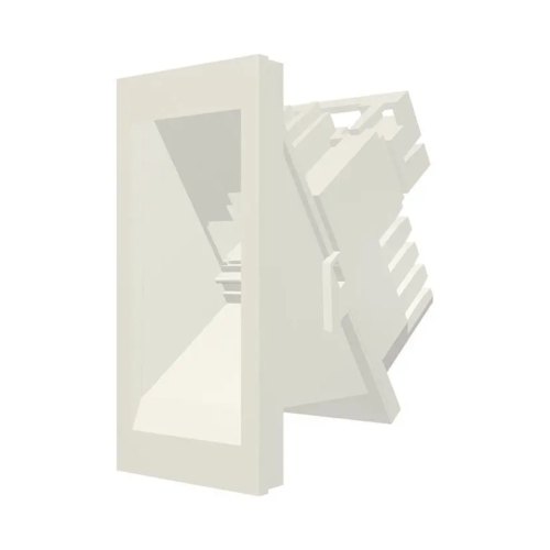 Модуль Molex 22,5x45 мм, 1хRJ45, похилий,  STP5е, білий 16.1C.011.D0035