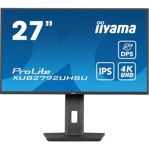 Монітор IIYAMA XUB2792UHSU-B6 27 IPS, 3840х2160, 4 мс (GTG), 60  Гц, 1xHDMI 2.0/1xDP 1.2/3xUSB 3.2/1xUSB C