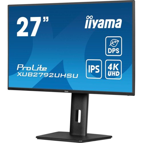 Монітор IIYAMA XUB2792UHSU-B6 27 IPS, 3840х2160, 4 мс (GTG), 60  Гц, 1xHDMI 2.0/1xDP 1.2/3xUSB 3.2/1xUSB C