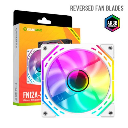 Кулер для корпусу GAMEMAX FN12A-S2I-RW