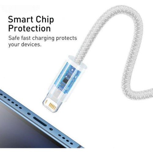 Кабель Lightning Baseus Dynamic Series Fast Charging Data Cable USB to Lightning 1m White (CALD000402)