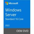 Програмне забезпечення Microsoft Windows Server Standard 2022 64Bit English 1pk OEM DVD 16 Core