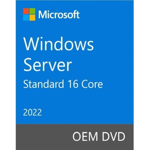 Програмне забезпечення Microsoft Windows Server Standard 2022 64Bit English 1pk OEM DVD 16 Core