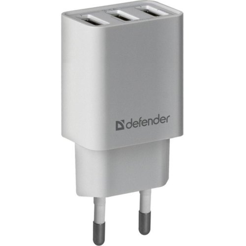 Мережевий зарядний пристрій Defender UPA-31 3xUSB 37W 3.1A білий