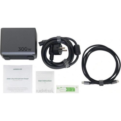 Мережевий зарядний пристрій Ugreen CD333 5xUSB 300W Nexode (5хUSB-C)