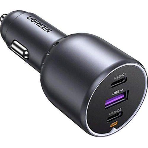 АЗП UGREEN 3xUSB 130W (2xUSB-C+USB-A) QC 3.0 Чорна (EC705)