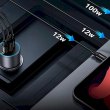 АЗП UGREEN 3xUSB 130W (2xUSB-C+USB-A) QC 3.0 Чорна (EC705)