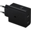 Мережевий зарядний пристрiй Samsung EP-T5020XBEGEU Duo 50W (w C to C Cable) Black