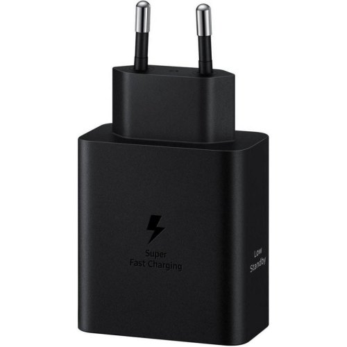 Мережевий зарядний пристрiй Samsung EP-T5020XBEGEU Duo 50W (w C to C Cable) Black