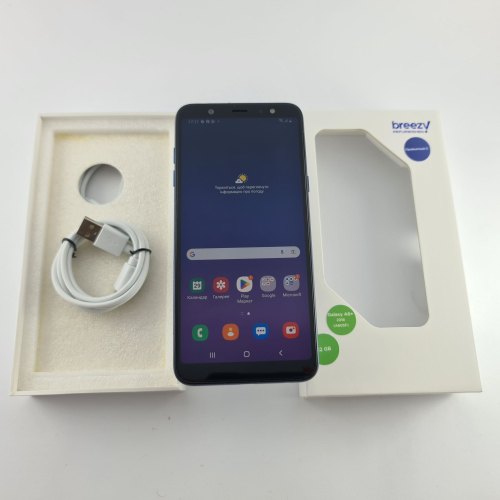 Смартфон Samsung Galaxy A6+ 2018 (A605F) 32Gb Blue (SM-A605FZBNSEK) USED **