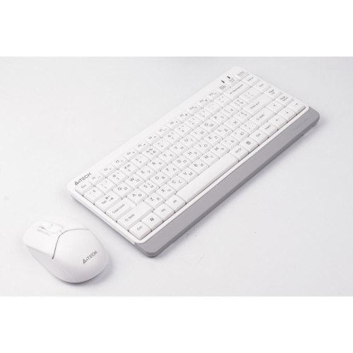Комплект бездротовий (клавіатура+мишка) A4Tech FG1112S White