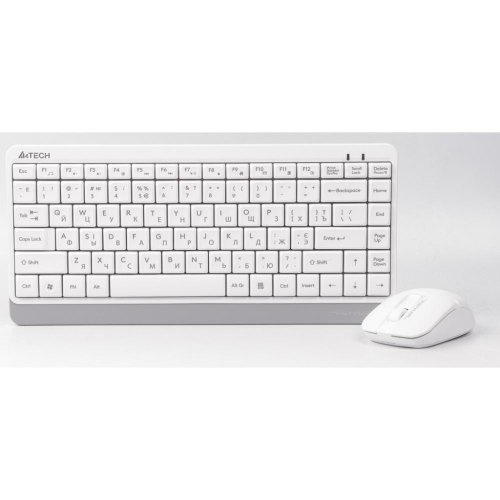 Комплект бездротовий (клавіатура+мишка) A4Tech FG1112S White