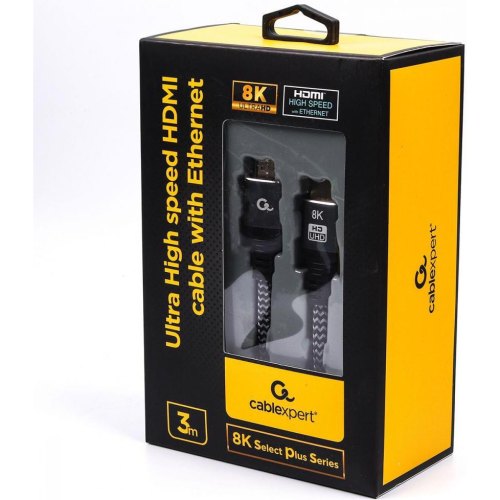 Кабель у блістері HDMI Cablexpert 3 м, Gray (CCB-HDMI8K-3M)
