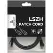 Патч корд Cablexpert PP6A-LSZHCU-BK-1M