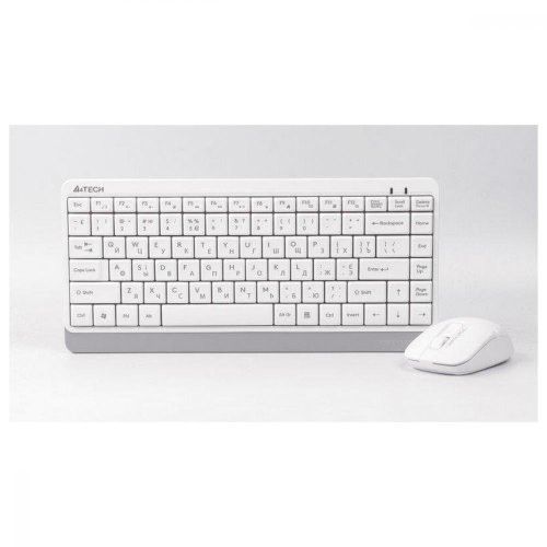 Комплект бездротовий (клавіатура+мишка) A4Tech FG1112 White