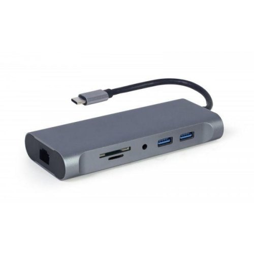 Док станція USB-C Cablexpert A-CM-COMBO7-01