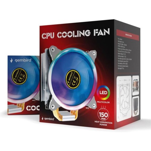 Кулер для процесору Gembird CPU-HURACAN-ARGB-X130l s775/115X/1200