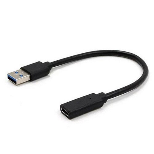 Перехідник USB 3.0 на Type-C , 0.1 м, Black
