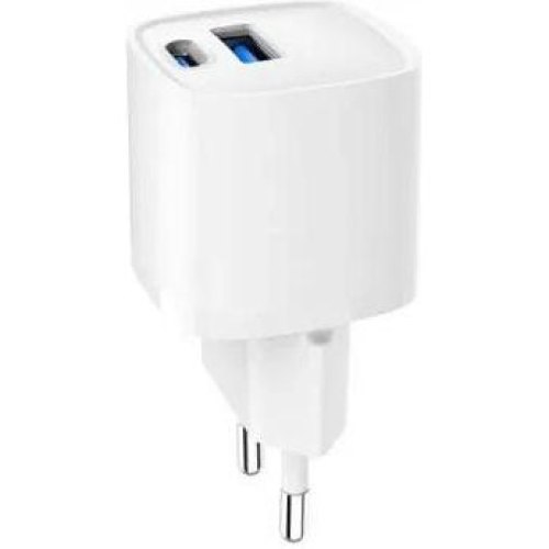 Мережевий зарядний пристрій Gembird TA-UC-PDQC20-W-01