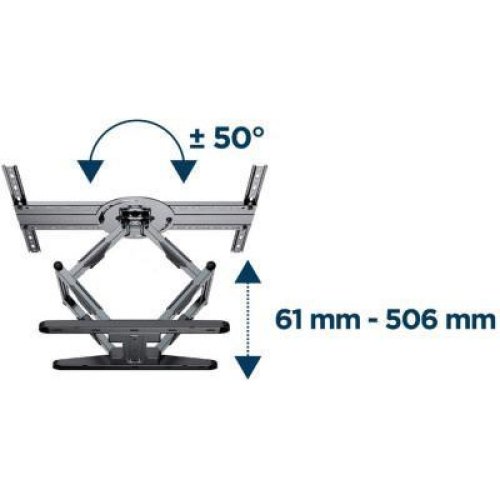 Настінний поворотний кронштейн Gembird WM-80STR-01