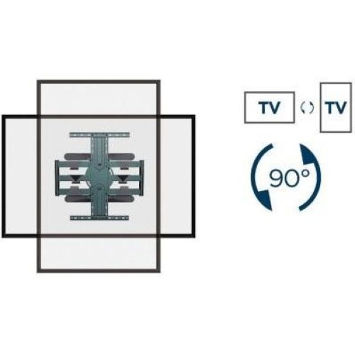 Настінний поворотний кронштейн Gembird WM-80STR-01